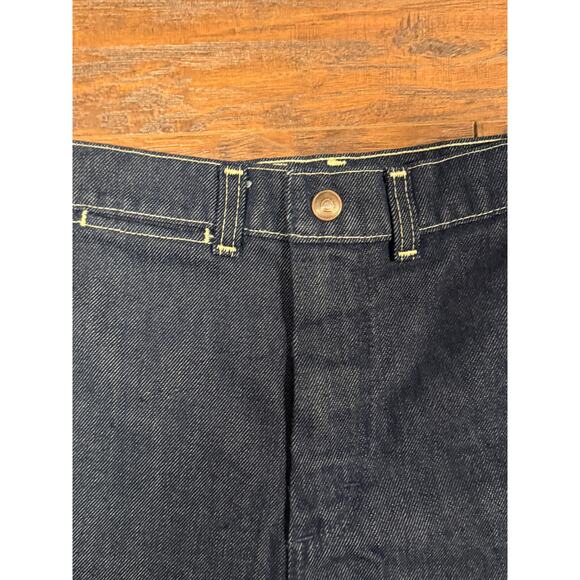 [Vintage] 1960s Dark Denim Youth Flare Leg Jeans - Picture 4 of 6